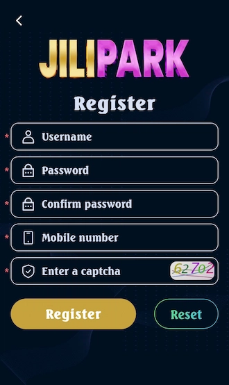 Step 2: Fill in the registration information on the form